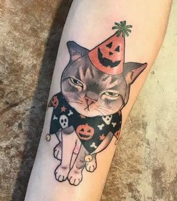 Tatuaje Gato enfadado :D, trabajo de Estudio El Salado