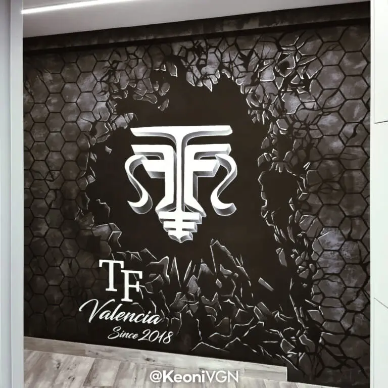 Mural efecto rotura 3D