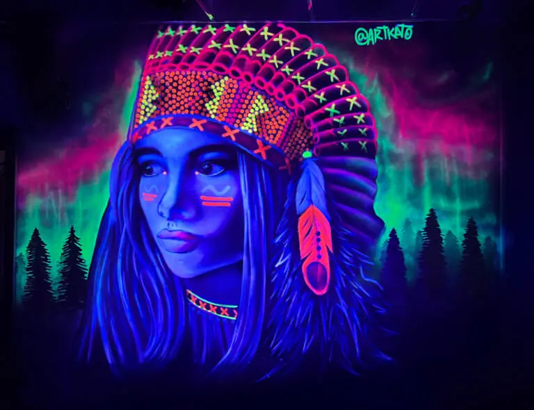 Graffiti Fluorescente, trabajo de Kato Art