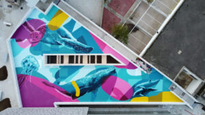 Mural en pavimento en Estepona — Eneko.AT