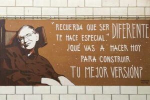 Retrato de Stephen Hawking
