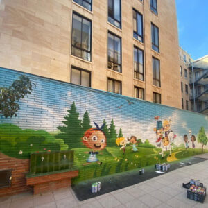 Mural en escuela infantil