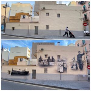 Mural histórico en Tarragona