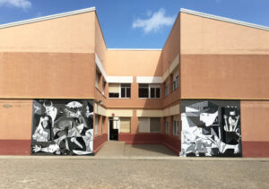 Graffitis - Mural en Escola Serraparera, Cerdanyola (Barcelona 2019)
